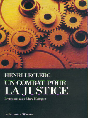 cover image of Un combat pour la justice
